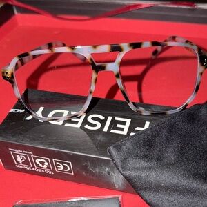 Tortoise Shell Men's Blue Light Block Oversized Glasses